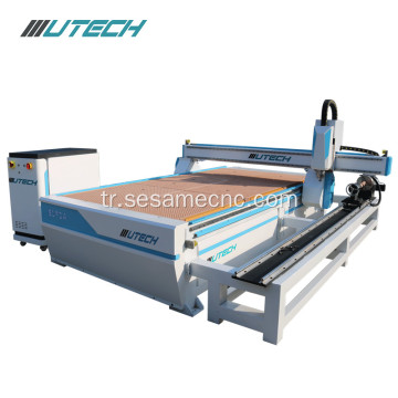 3d ahşap için 1530 4 eksen cnc router